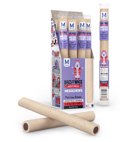 BAGS O`WAGS MEGACHEW MARROW BONE 10PC - Image 1